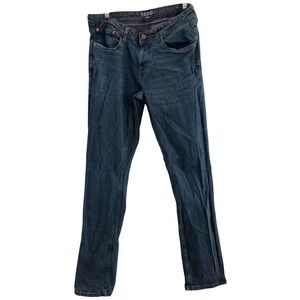 IZOD Mens Straight Fit Jeans Dark Wash Stretch Denim Blue Pants 34x32 RN140976